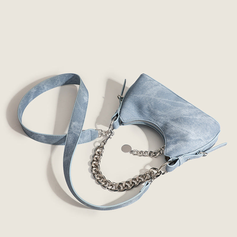 Dames Vrijetijd Chain Crossbody Baguette Tas
