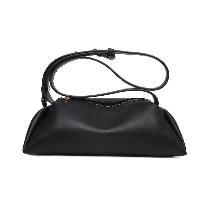 Trendy Enkel-Schouder Crossbody Kussen Tas – Zacht & Chique Ontwerp