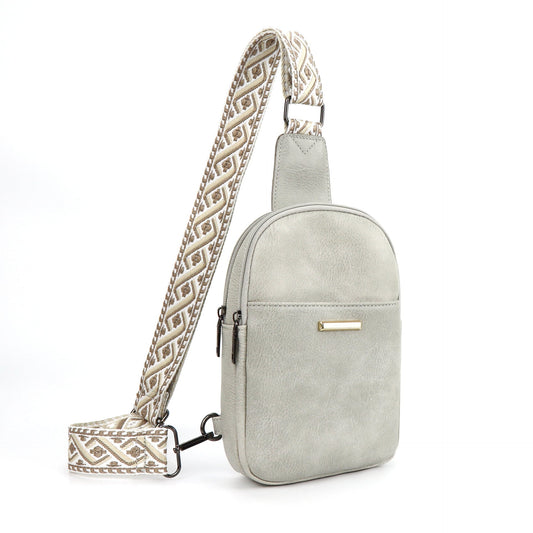Afneembare leren crossbodytas - Dubbelzijdig ontwerp